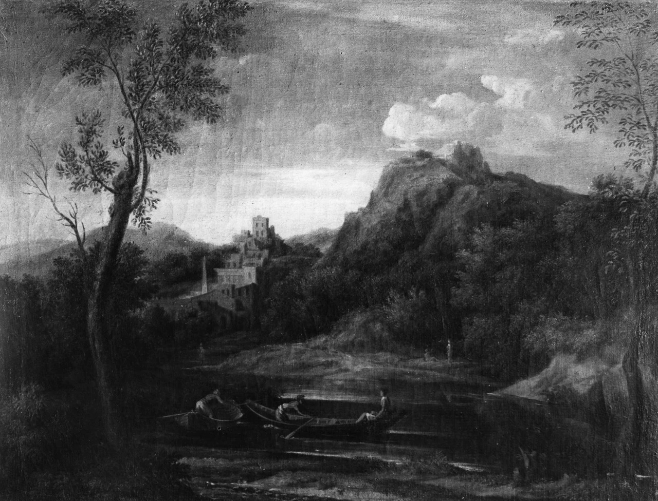Paesaggio con barche su un fiume - Museo di Casa Martelli, Firenze
